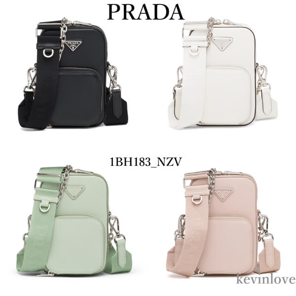 【プラダ】21SS新作 サフィアーノレザー ミニ ショルダーバッグ 偽物1BH183_NZV